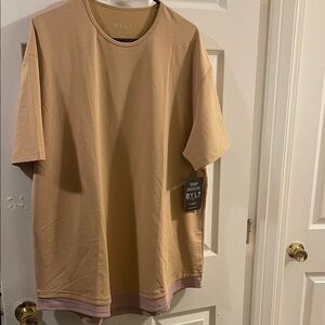 BYLT XXL Basics Men's Tan Short Sleeve Tee